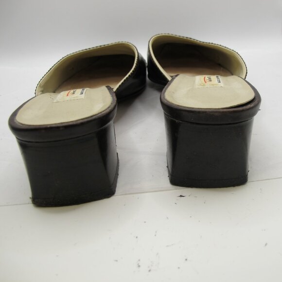 Talbot’s dark brown leather slide with bone stitching detail  8.5N - Picture 4 of 8